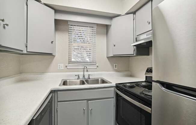 Apartment kitchen at Emerald Bay, North Carolina, 28217