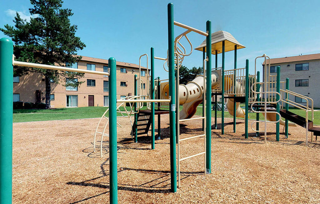 Playground area for children at Rose Hill Apartments, Alexandria, VA, 22310