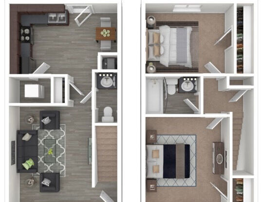 2 beds, 1.5 baths, 1,100 sqft, $1,299