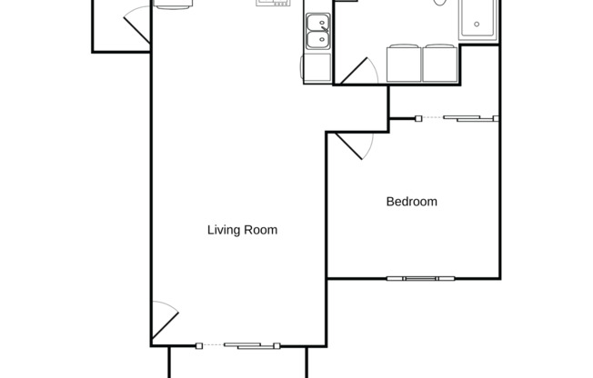 1 bed, 1 bath, 686 sqft, $1,155