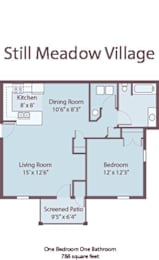 1 bed, 1 bath, 788 sqft, $1,287