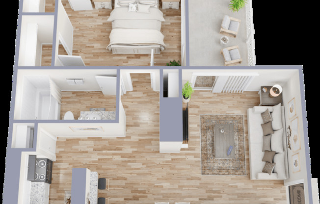 1 bed, 1 bath, 700 sqft, $999