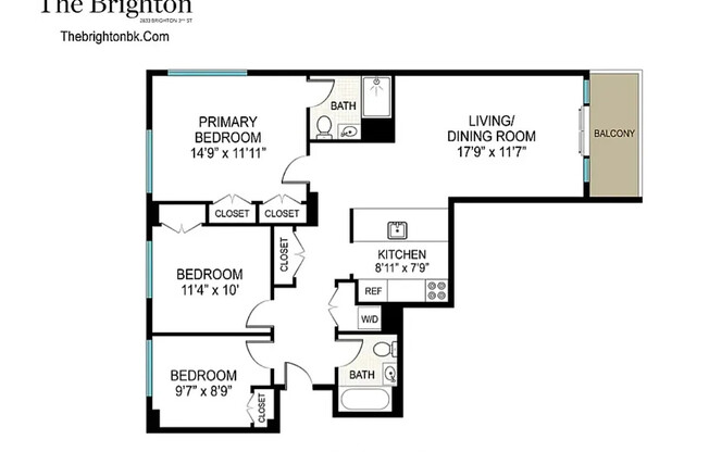 3 beds, 2 baths, $4,200, Unit 2D