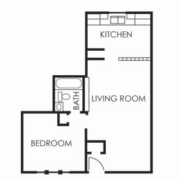 1 bed, 1 bath, 550 sqft, $824