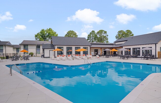 At Crossings @ 501 Apartments, relax and unwind by the stunning resort-style pool. With ample lounging areas and vibrant landscaping, it’s the perfect spot to enjoy sunny days. Take the plunge into a new lifestyle—schedule your visit today!