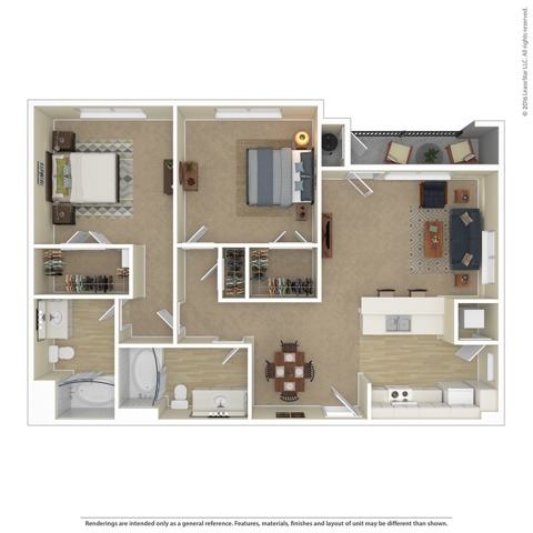 Floor Plan 10 | Apartments For Rent In North Las Vegas | Avanti