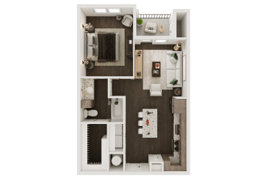 1 bed, 1 bath, 749 sqft, $1,674