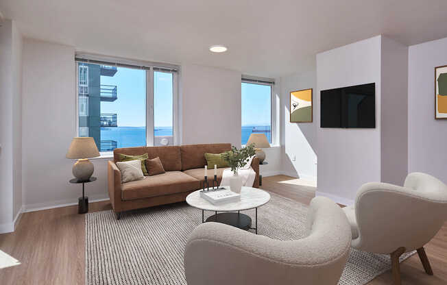 Living Room with Hard Surface Flooring