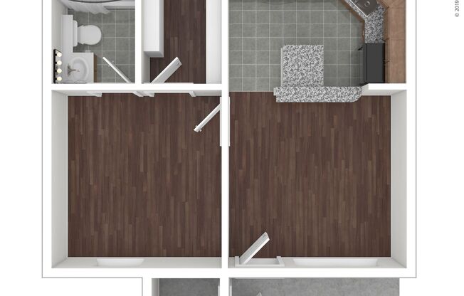 1 bed, 1 bath, 450 sqft, $1,129