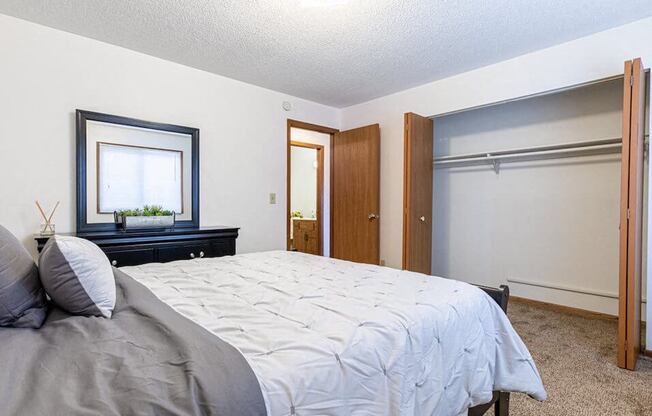 large closets in master bedroom in St Cloud MN apartments