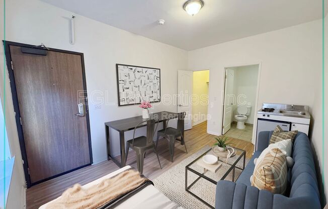 Studio, 1 bath, 350 sqft, $1,189, Unit 214