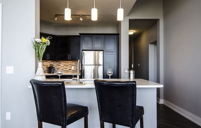 Kitchen Vista at the Heights of Eastwood Apartments near Eastwood Towne Center