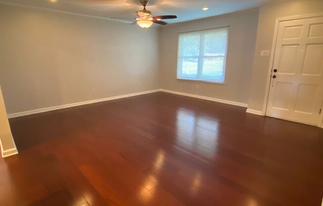 3 Bedroom , 1.5 Bathroom Brick home with carport and fenced yard, with shed,