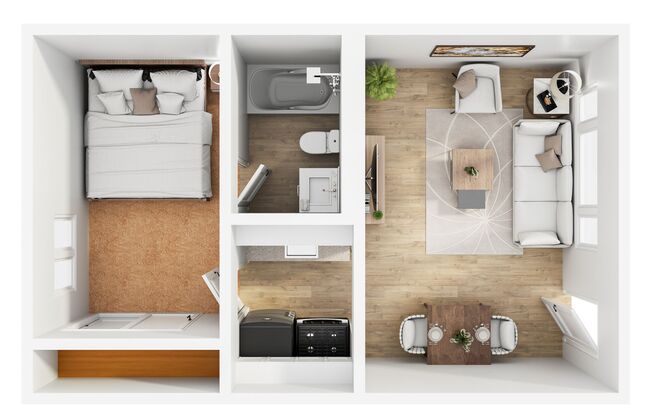 1 bed, 1 bath, 425 sqft, $1,250