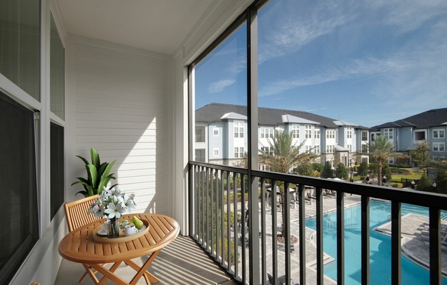 View of Cottonwood Clermont Balcony with Pool View