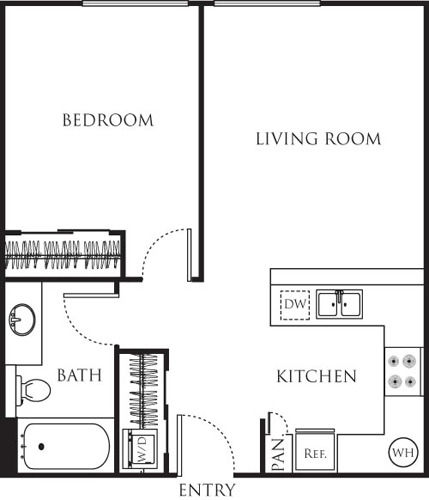 1 bed, 1 bath, 510 sqft, $2,471