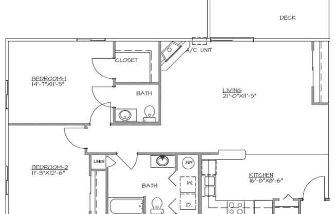 1 bed, 1 bath, 868 sqft, $1,080, Unit 209-08