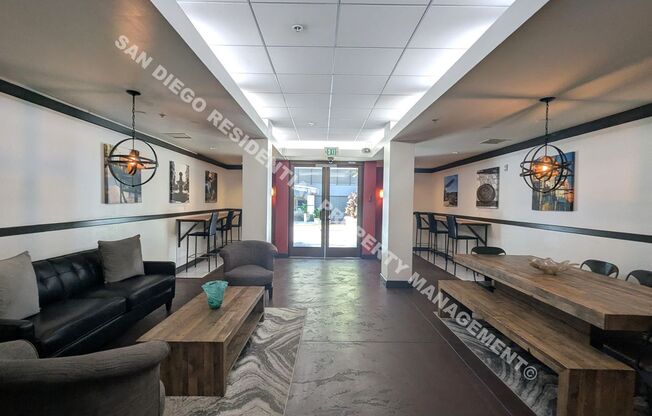 Updated Studio with Parking and Washer/Dryer in Prime Little Italy Location