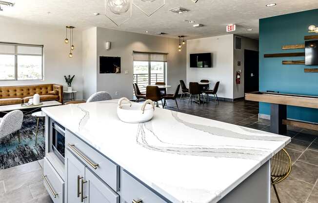 Luxury community room at Edge 204 in Omaha, NE