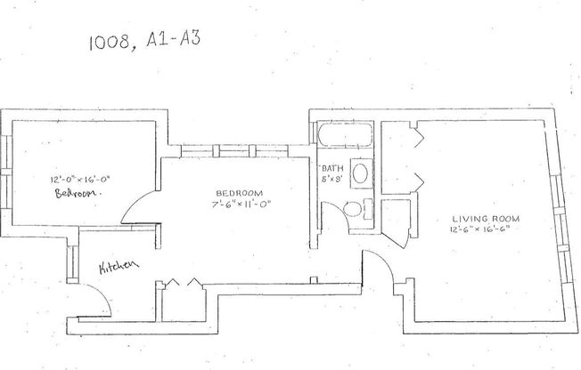 1 bed, 1 bath, $1,595, Unit 08 A1 WD + DEN