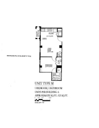 1 bed, 1 bath, 525 sqft, $1,462