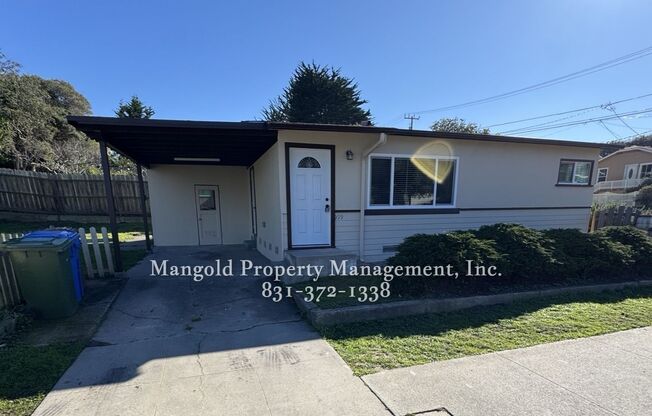 Updated 2 Bed 1 Bath Home on a Spacious Corner Lot with Large Yard Located in Monterey