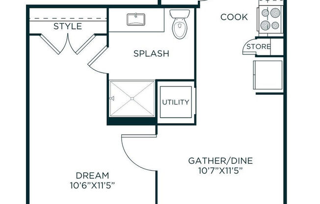1 bed, 1 bath, 555 sqft, $1,276