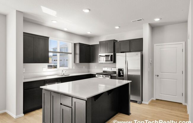 New Construction Modern 3BR | 2.5BA Townhome + Tech Niche | Corner Unit in North Bethany | A+ Schools!