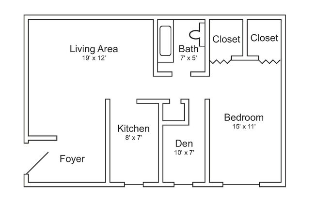 1 bed, 1 bath, 850 sqft, $1,305