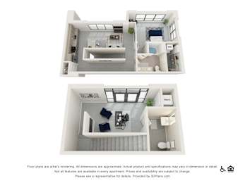1 bed, 1 bath, 1,268 sqft, $2,679