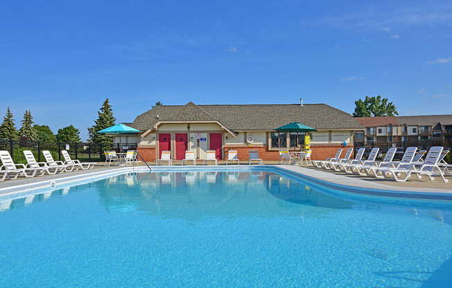 Large Outdoor Pool at Grand Bend Club, Grand Blanc, MI