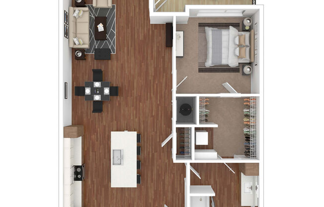 1 bed, 1 bath, 755 sqft, $1,584
