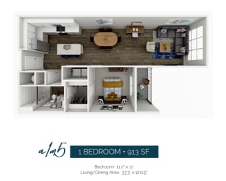 1 bed, 1 bath, 730 sqft, $2,021