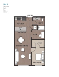 1 bed, 1 bath, 838 sqft, $2,649