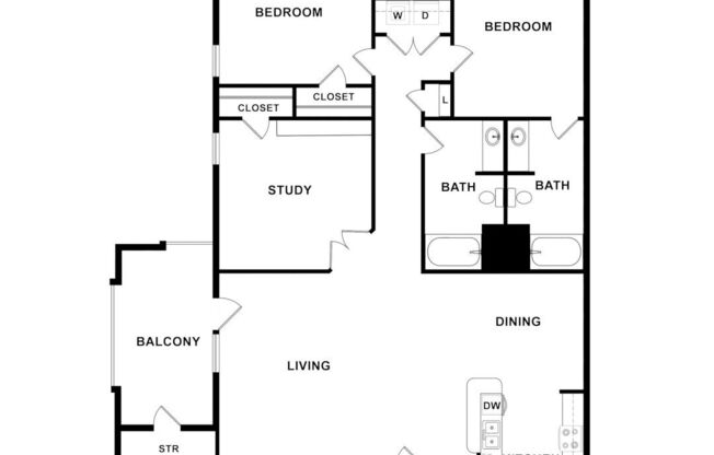 3 beds, 2 baths, 1,412 sqft, $1,719