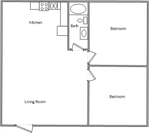 2 beds, 1 bath, 780 sqft, $1,325