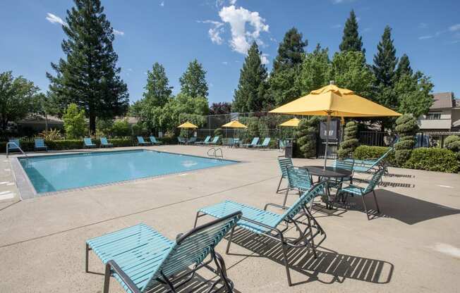 Stanford Heights swimming pool and furniture