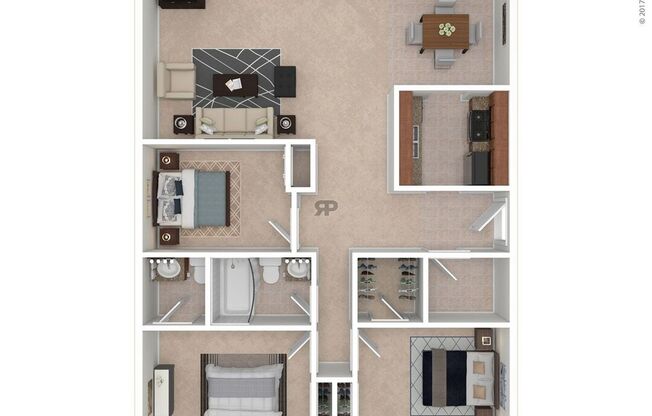 3 beds, 1.5 baths, 960 sqft, $995