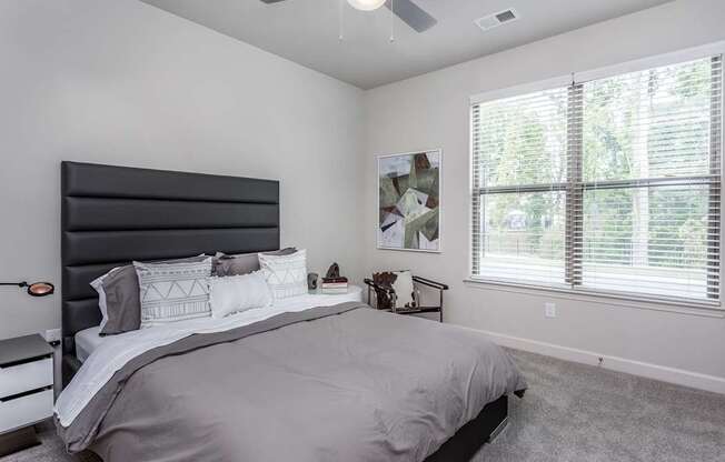 Master bedrooms accommodate king size furniture