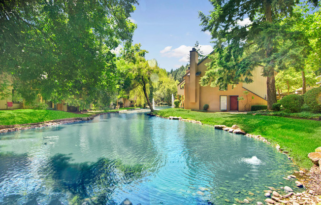 The Cove Nature Water Feature Apartments in Federal Way, WA