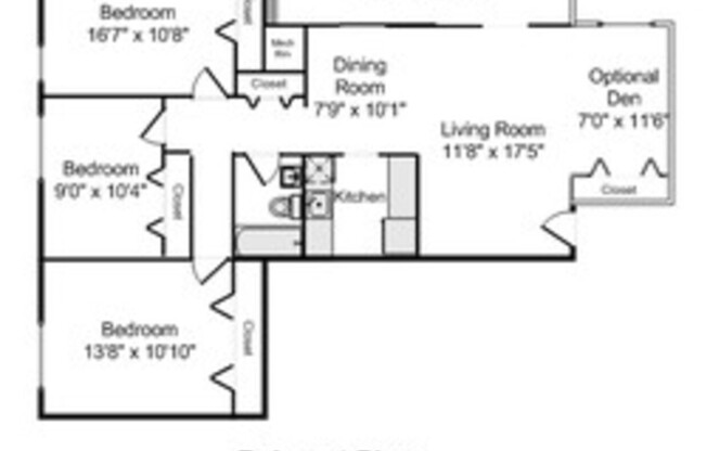 3 beds, 1 bath, 929 sqft, $1,838