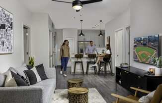 Living Room With Kitchen View at 565 Hank by Windsor, Atlanta, 30315