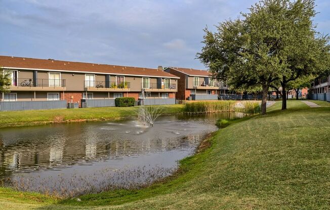 Oak Tree Village Apartments Water Area