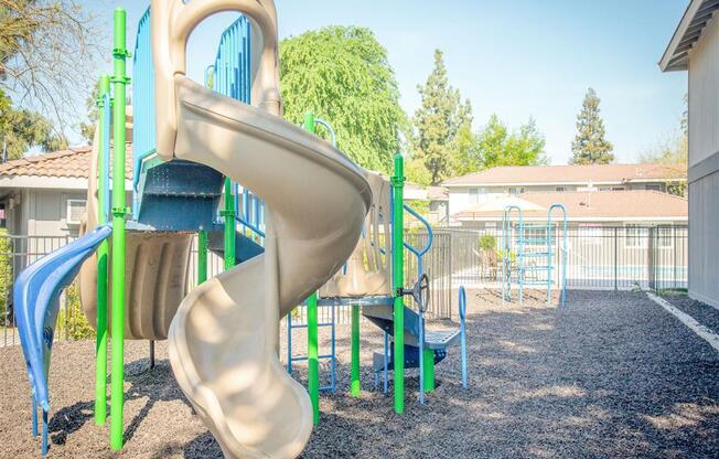 Playground at Courtyard at Central Park Apartments, California