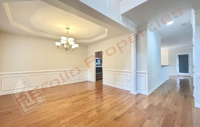 Lovely 5 Bedroom 4 Bathroom Single Family Home w/ 1st Floor Guest suite and 2-Car Garage @ Stonewater, Cary. Available Now!