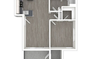 1 bed, 1 bath, 583 sqft, $892