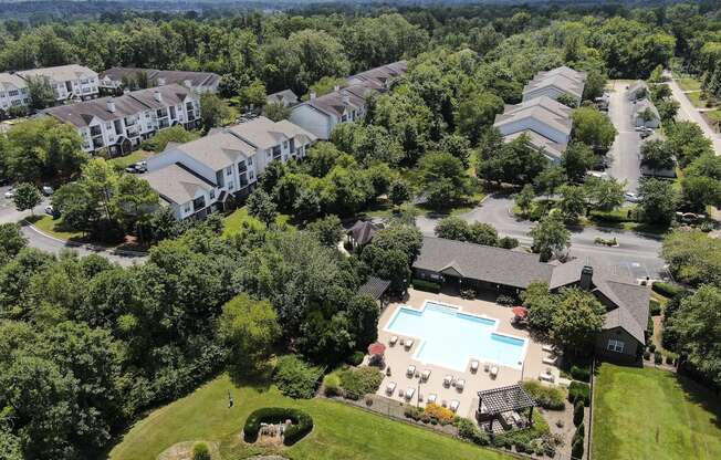 Aerial view of the community  at Parc 1346 Apartments, Chattanooga, 37421