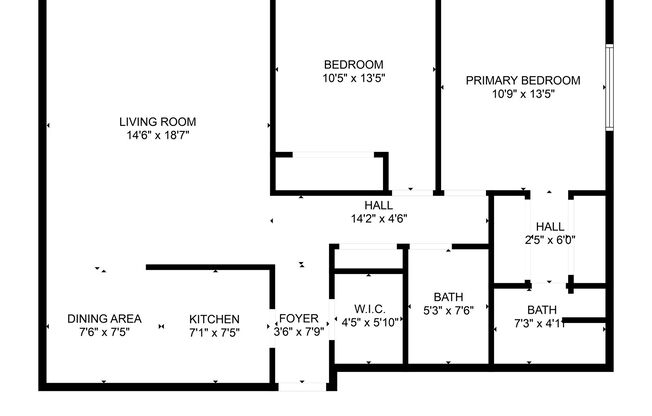 2 beds, 2 baths, 971 sqft, $945, Unit 6-204