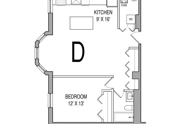 1 bed, 1 bath, 600 sqft, $2,195, Unit 3266 - 2C