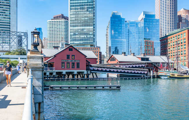 A few blocks away from landmarks such as the Boston Tea Party Museum.